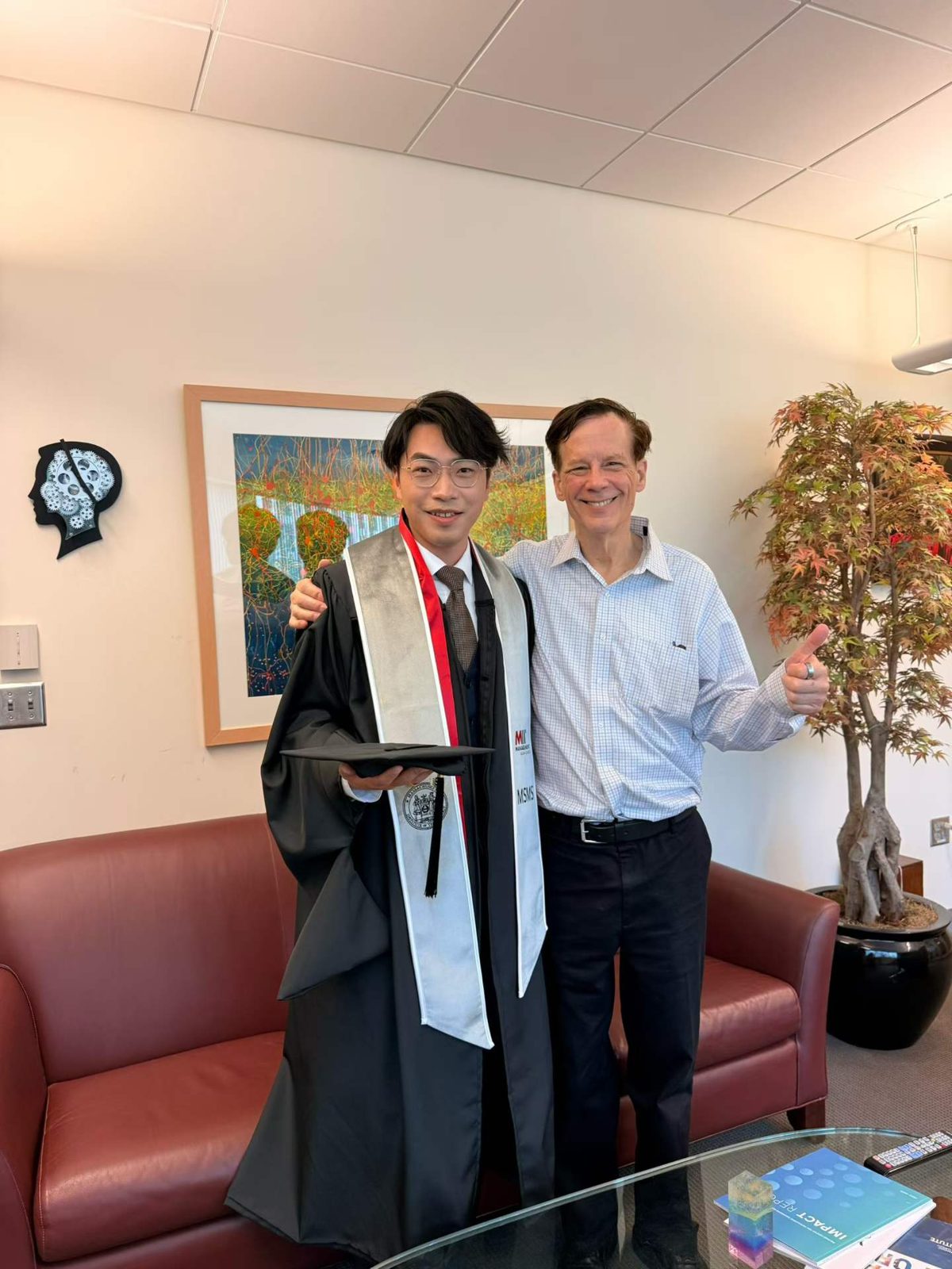 Ray with his advisor at MIT